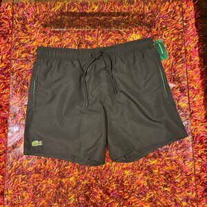 Brand new black Lacoste swim shorts